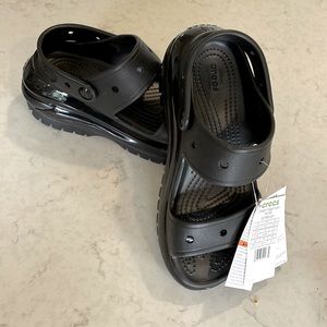Crocs Mega Crush Sandal Black Size 7